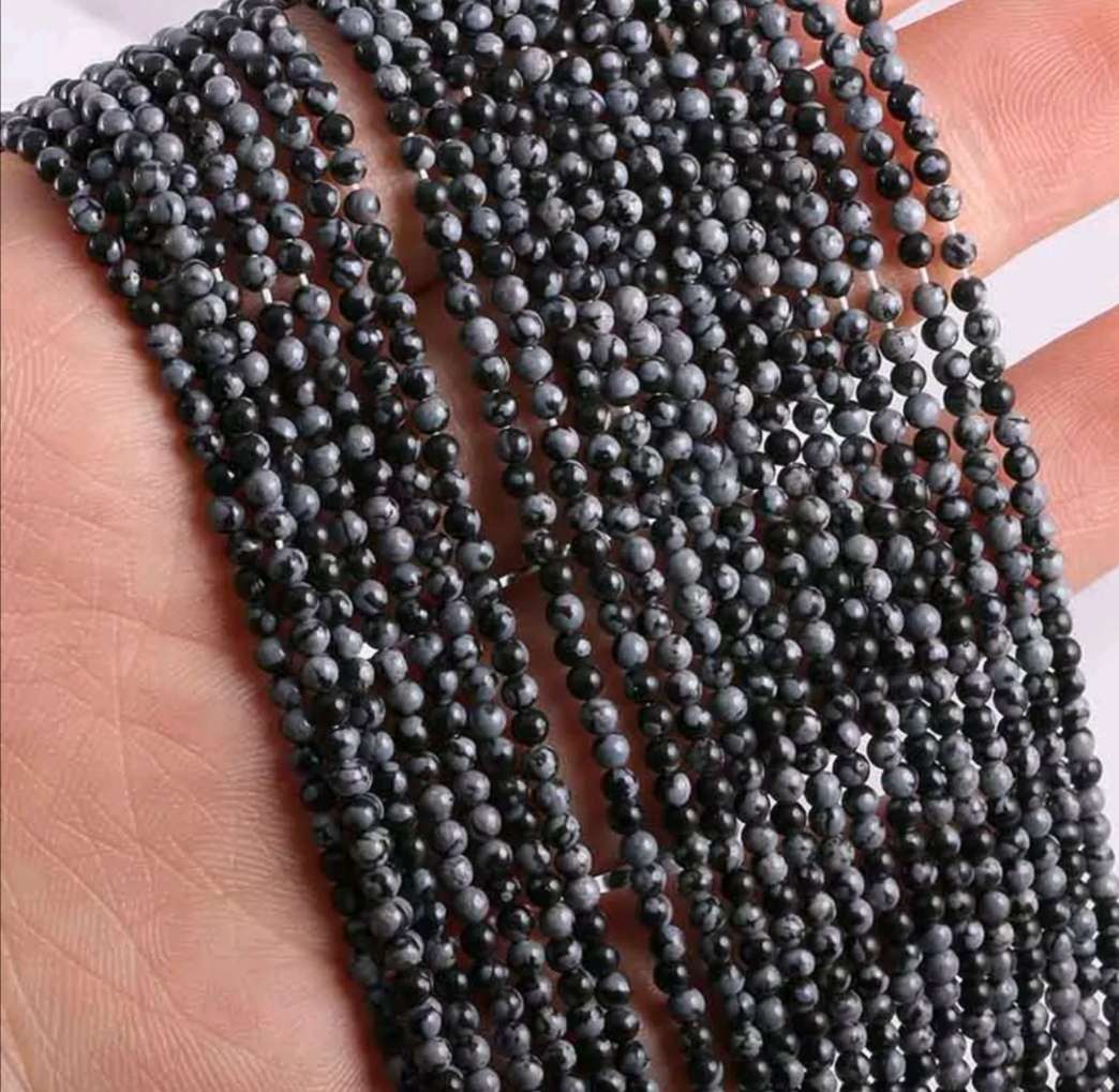 New wholesale natural stone beads, rose quartz, amethyst, agate beads, jewelry making, beaded DIY bracelets, 2mm, 3mm details Picture
