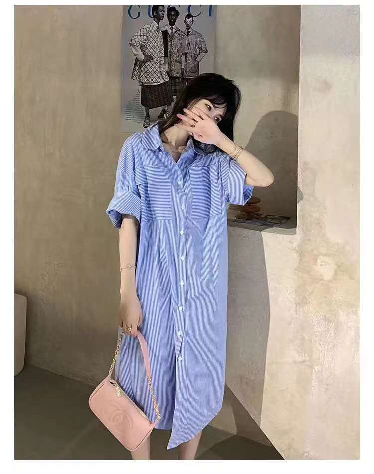 秋款中长连衣裙