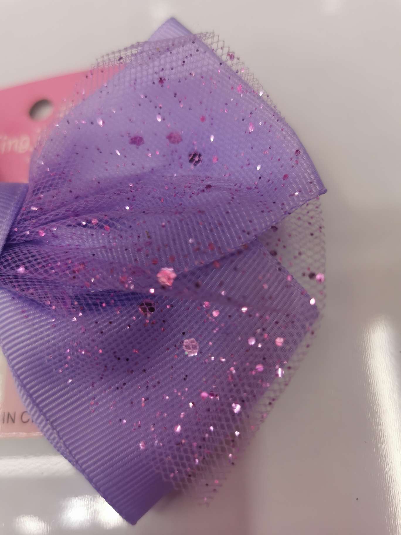 Sequined purple duck sandwich details Picture
