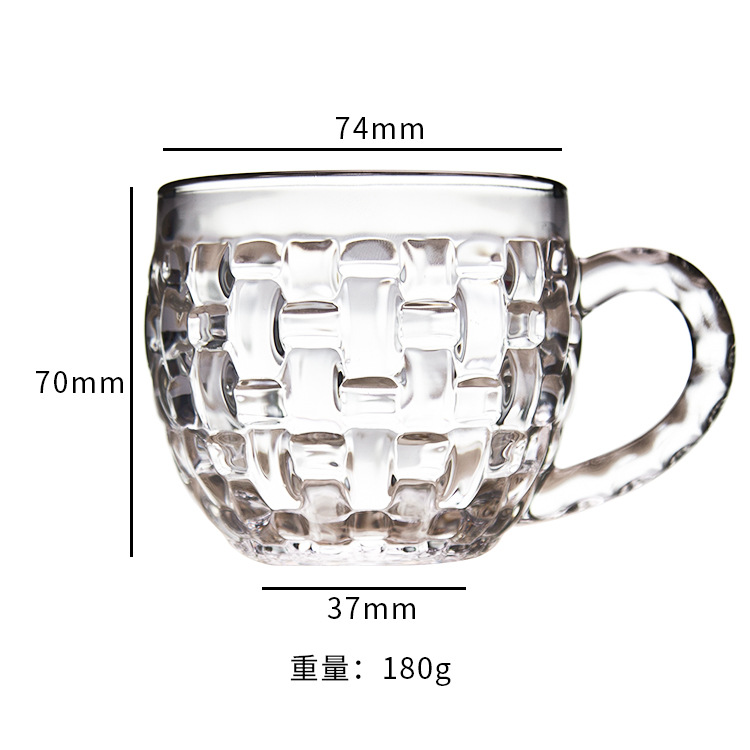 A small glass tea cup or coffee cup Specification image