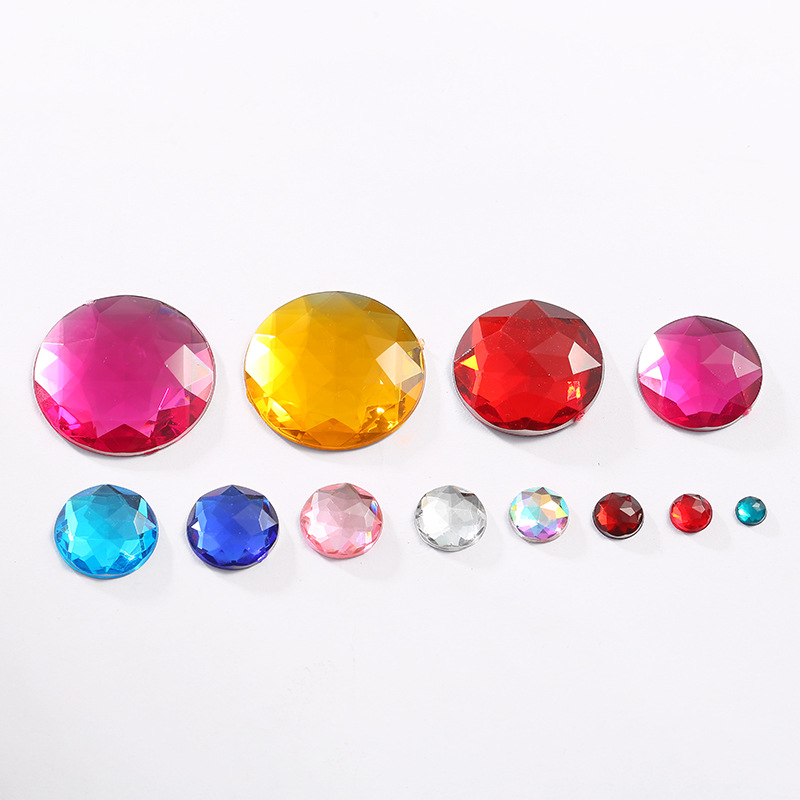 Taiwan acrylic diamond round chamfered surface premium diamond factory direct sales Application Scenario