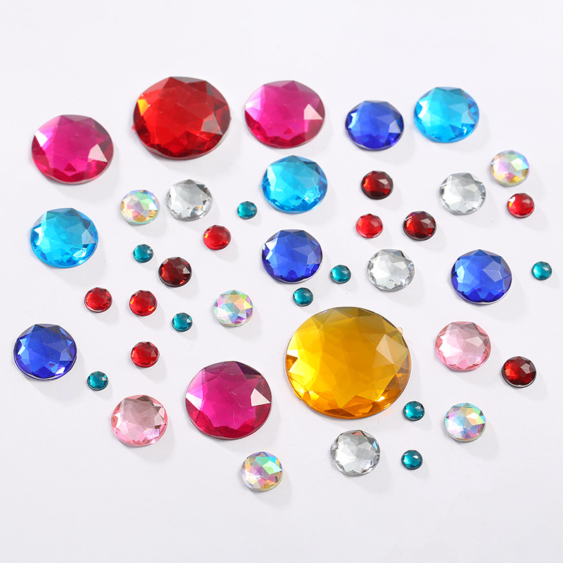 Taiwan acrylic diamond round chamfered surface premium diamond factory direct sales Specification image