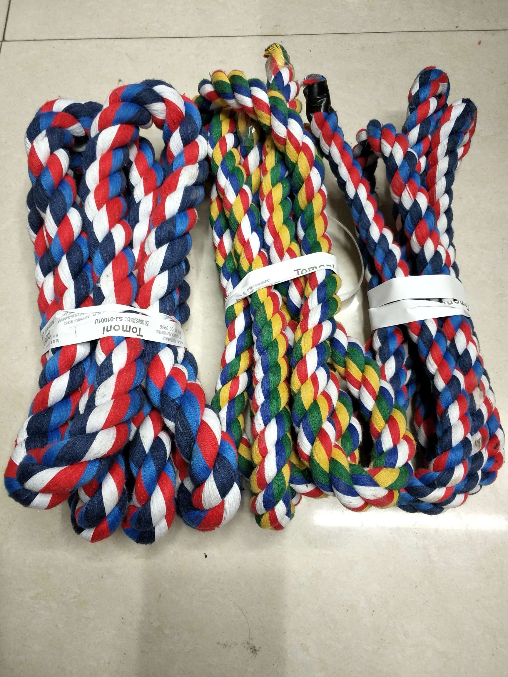 三股彩色棉绳，适用于宠物登爬绳，鸟巢。装饰用绳等等。详情图10