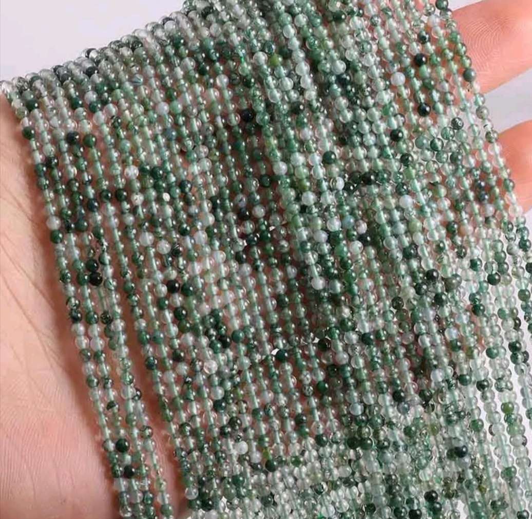 2020 New wholesale natural stone beads, rose quartz, amethyst, agate beads, jewelry making, beaded DIY bracelets, 2mm, 3mm undefined