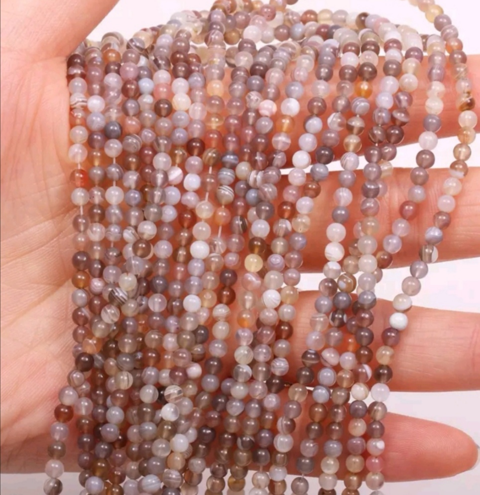 2020 New wholesale natural stone beads, rose quartz, amethyst, agate beads, jewelry making, beaded DIY bracelets, 2mm, 3mm undefined