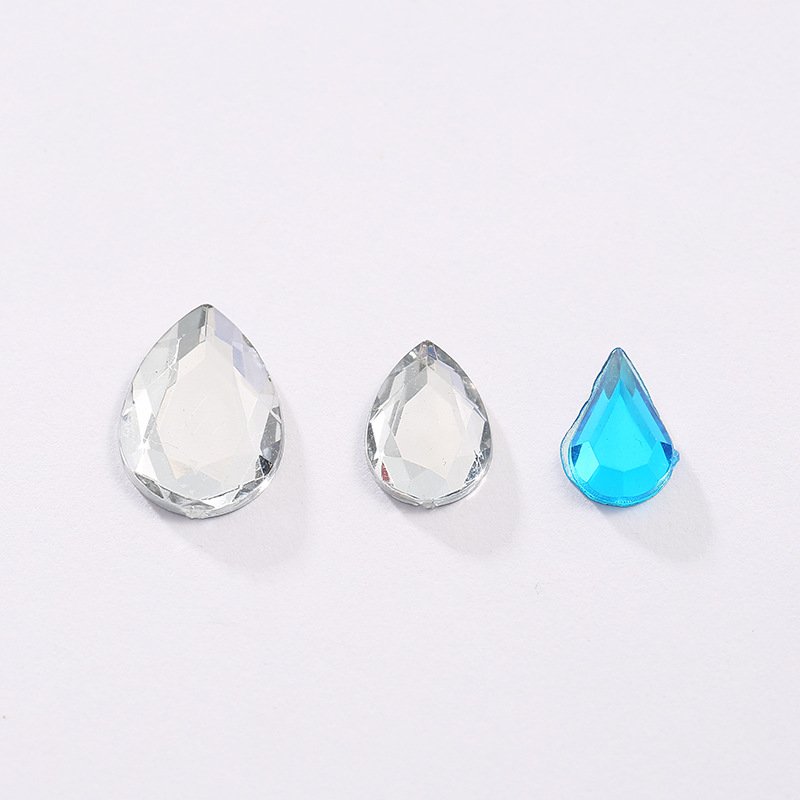 Taiwan acrylic drill water drop flat bottom flat cut surface factory direct sales undefined