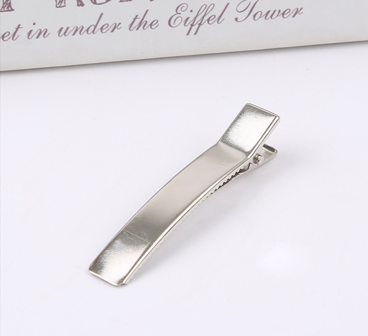 5cm双叉夹DIY饰品配件镍色白K色鸭嘴夹手工制作DIY发夹自做夹发饰手作饰品夹子发卡头饰蝴蝶结材料配件产品图