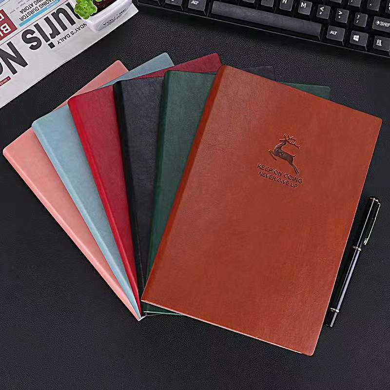 Xin Hong Zhong Simple Leather Book 25-23 Office Notes Gift Gift Writing details Picture