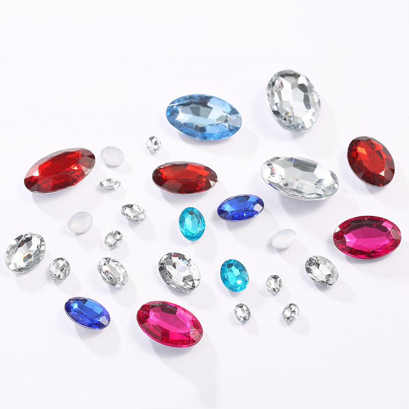 Taiwan acrylic drill oval pointed bottom factory direct sales details Picture