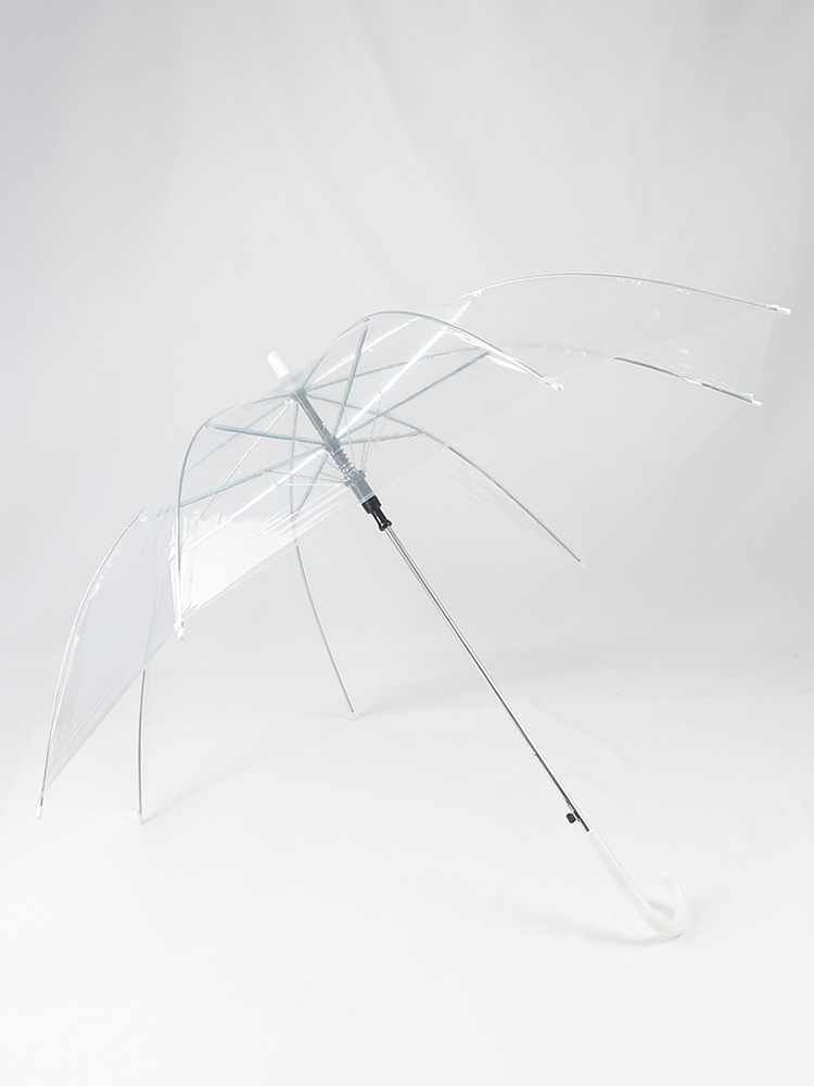 透明雨伞长柄网红男女小清新透明产品图