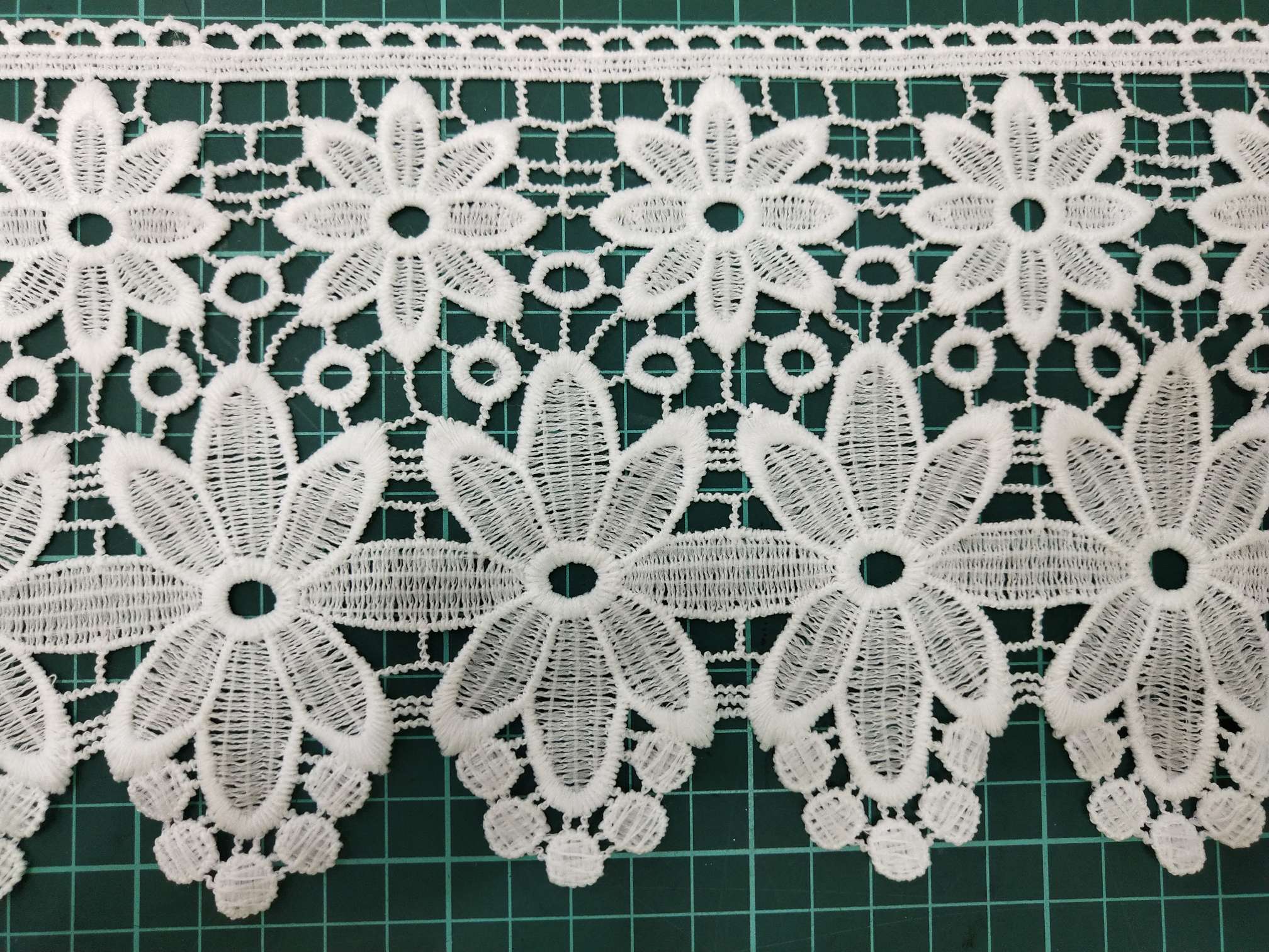 Single-sided milk thread water-soluble lace clothing and wedding dress DIY accessories exquisite embroidered lace