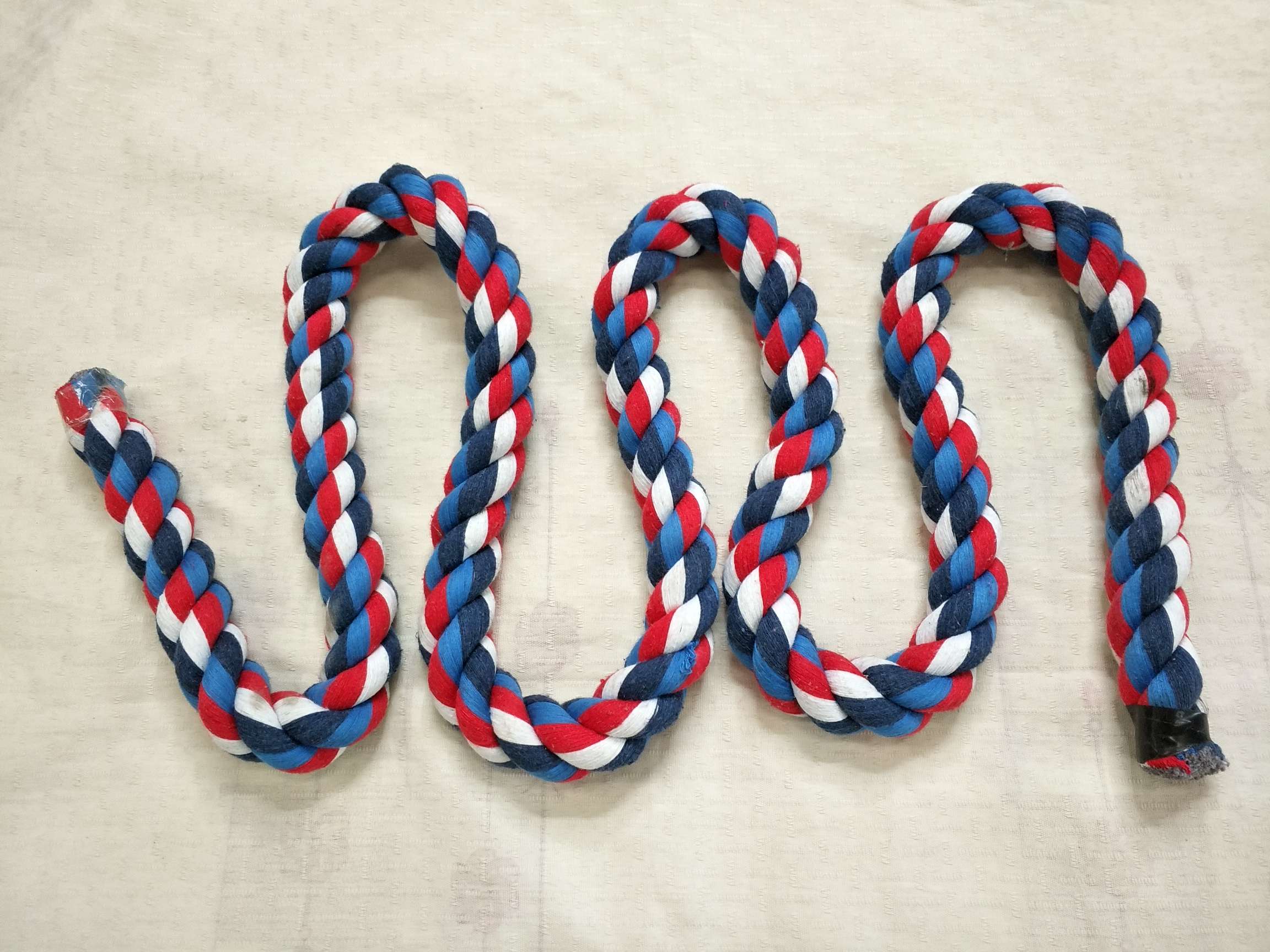 三股彩色棉绳，适用于宠物登爬绳，鸟巢。装饰用绳等等。详情图7