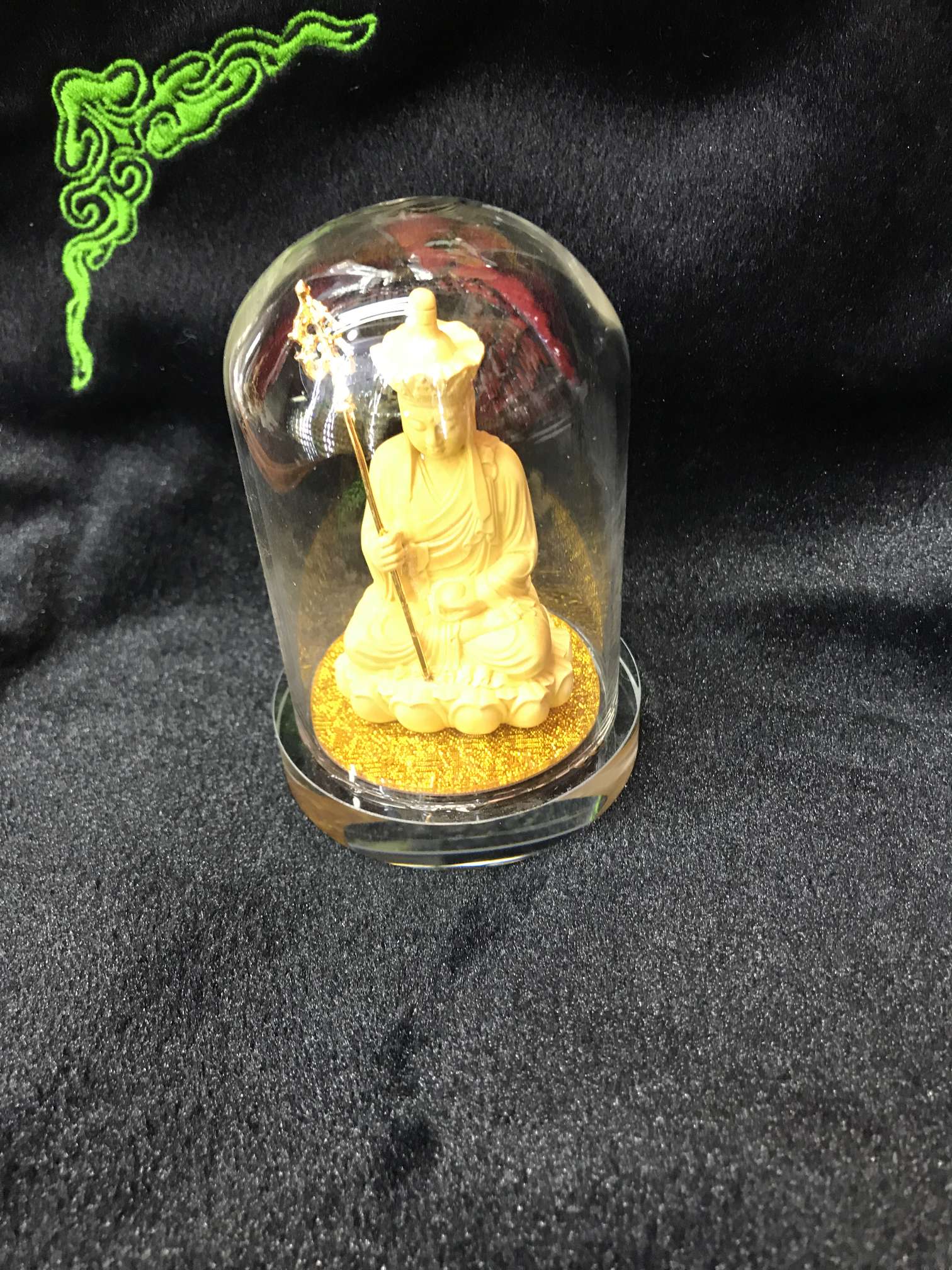 Glass cover Boxwood Guanyin series Item Picture