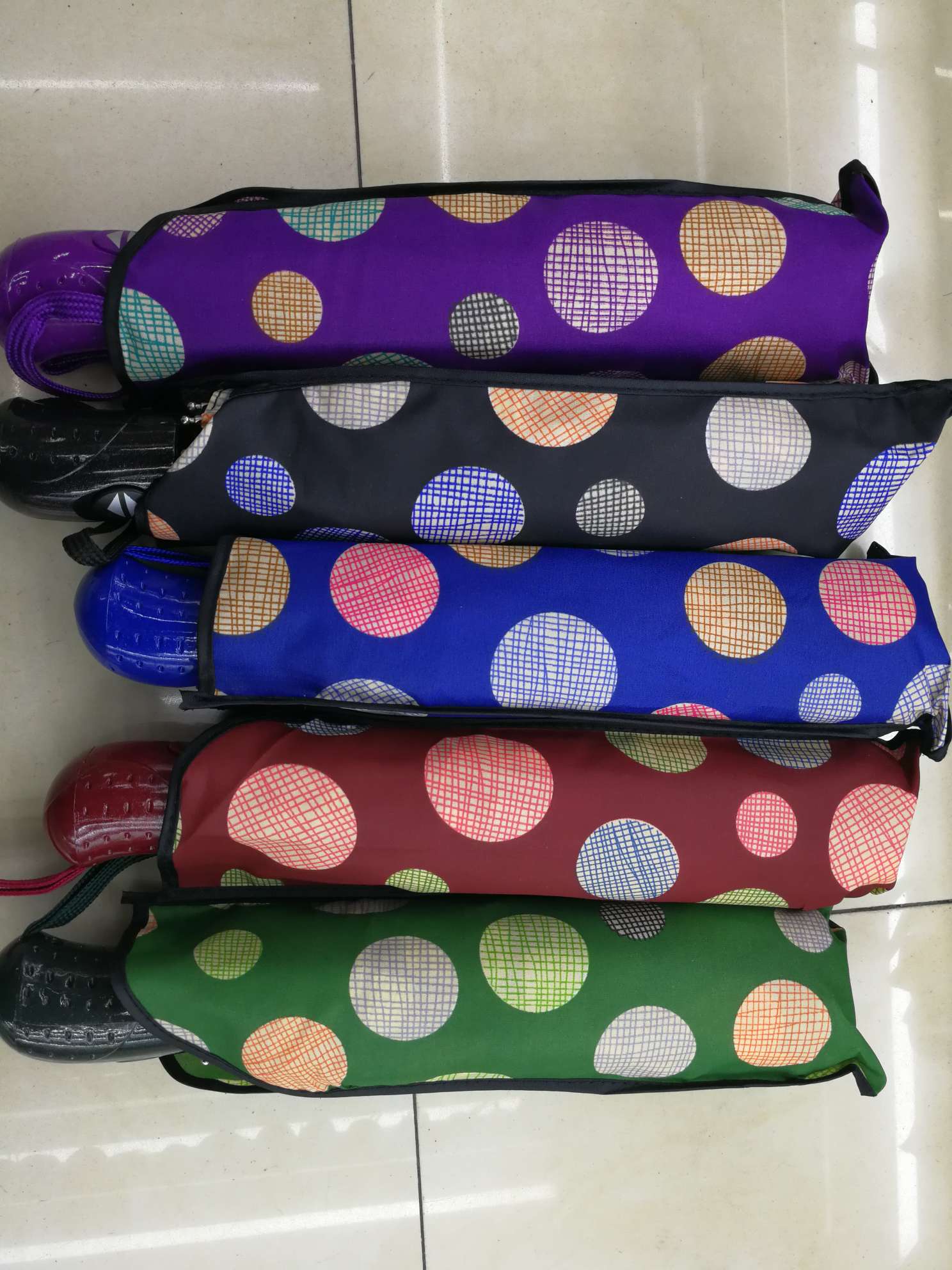 Three-fold self-opening and self-closing umbrella, automatic umbrella, windproof umbrella Item Picture