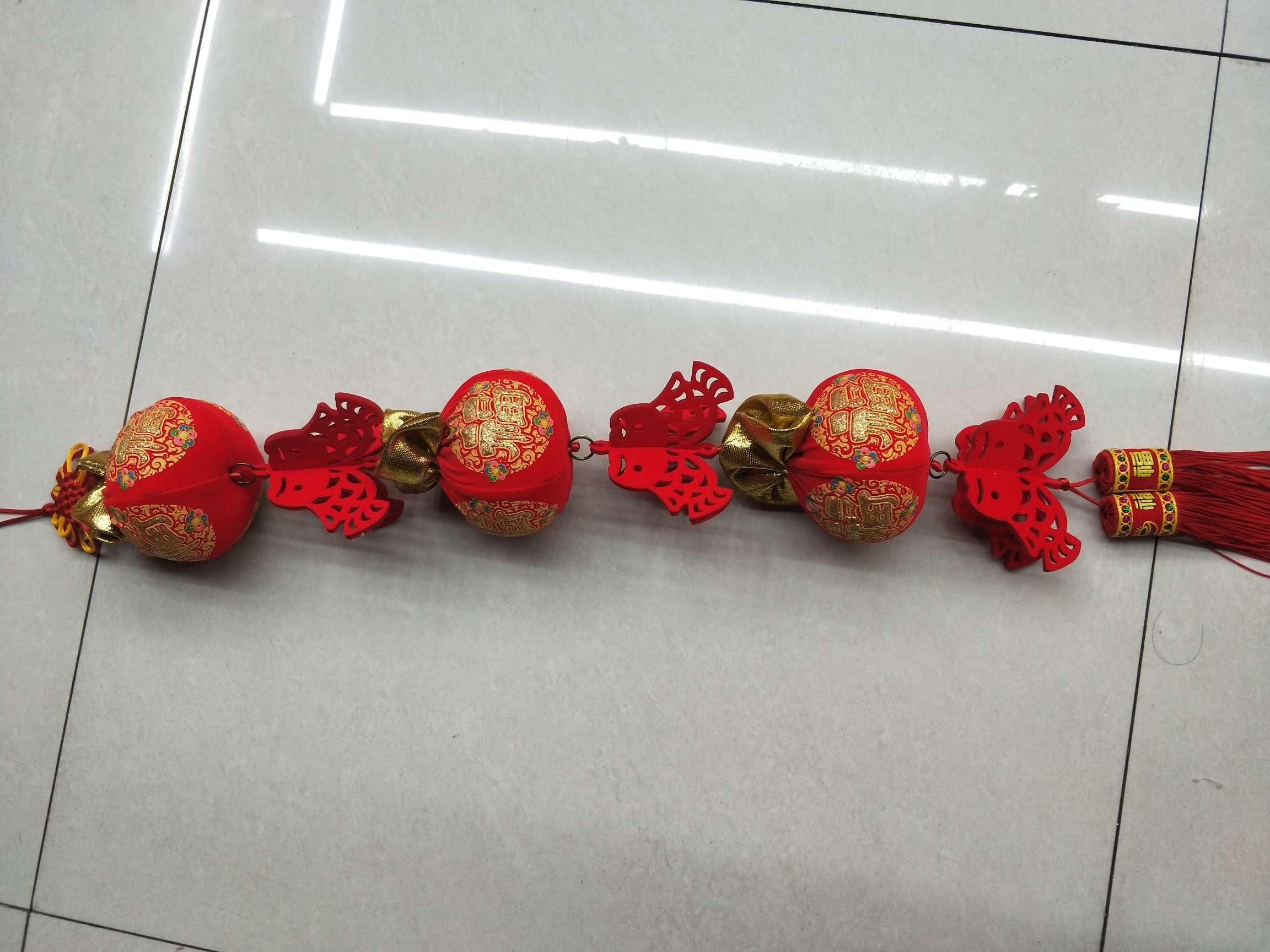 Home Decoration HC-06 Small three-dimensional money bag string Pendant, New Year and Spring Festival decoration indoor hanging decoration factory direct sales Specification image
