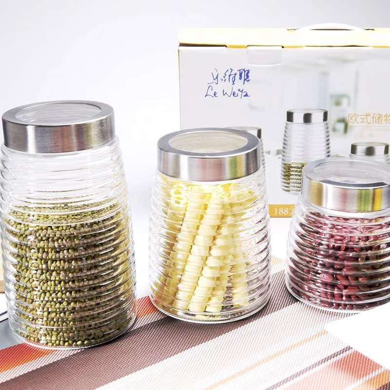 Three-piece glass storage tank set Application Scenario
