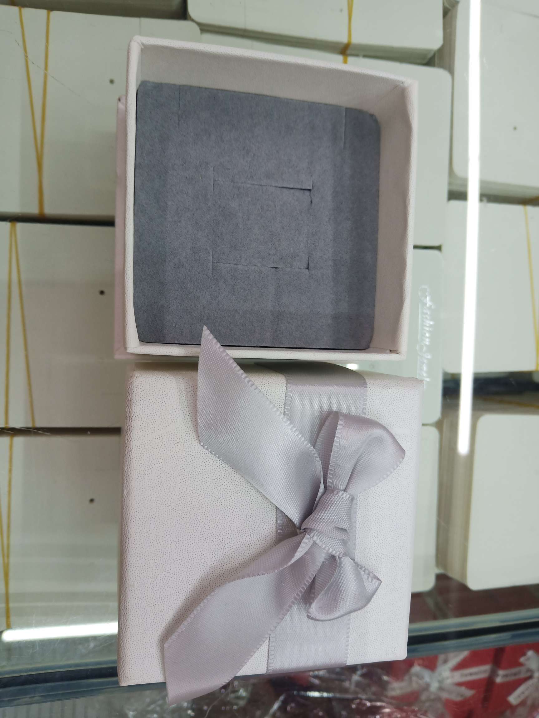 饰品三件套装盒子带底座7.5×7.5×4.5（耳环项链戒指）产品图