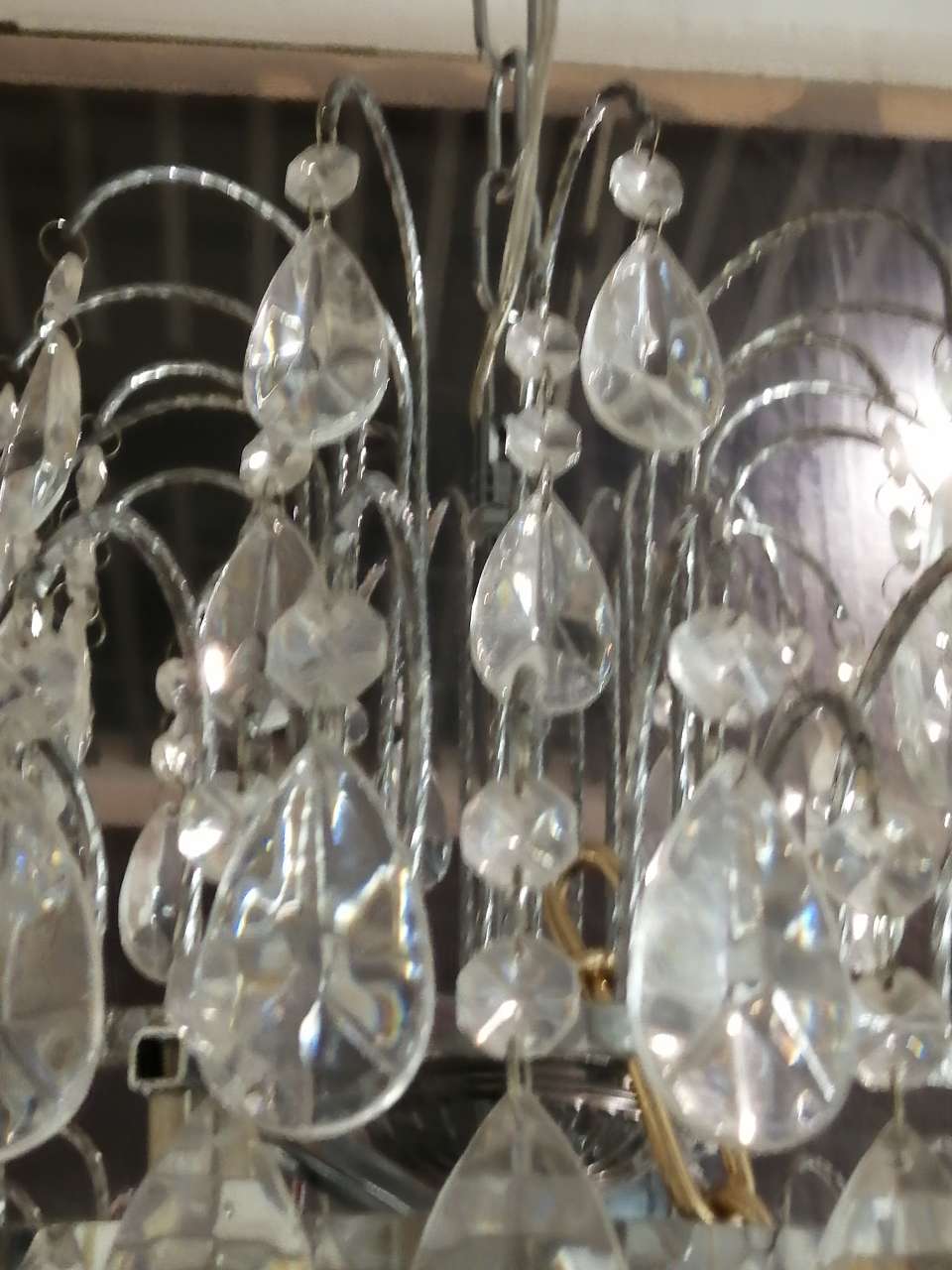 小款精选水晶球倒三角式精致吊灯38310细节图