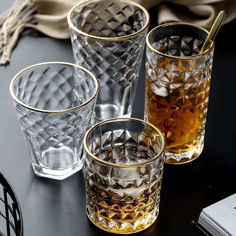 High and low cups, whisky cups, beverage cups, glass cups undefined