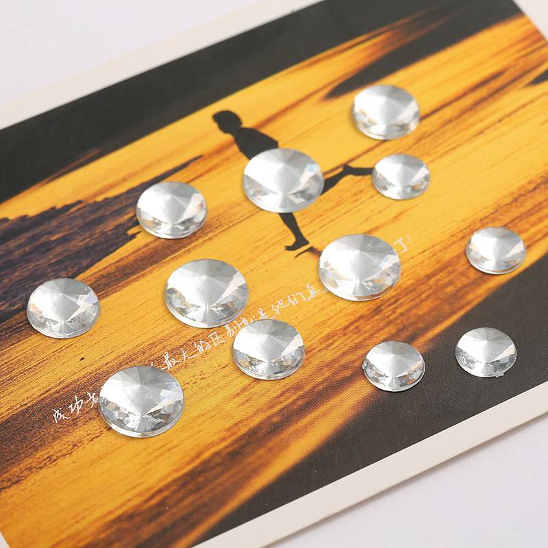 Taiwan acrylic diamond satellite flat-bottomed diamond premium diamond factory direct sales undefined