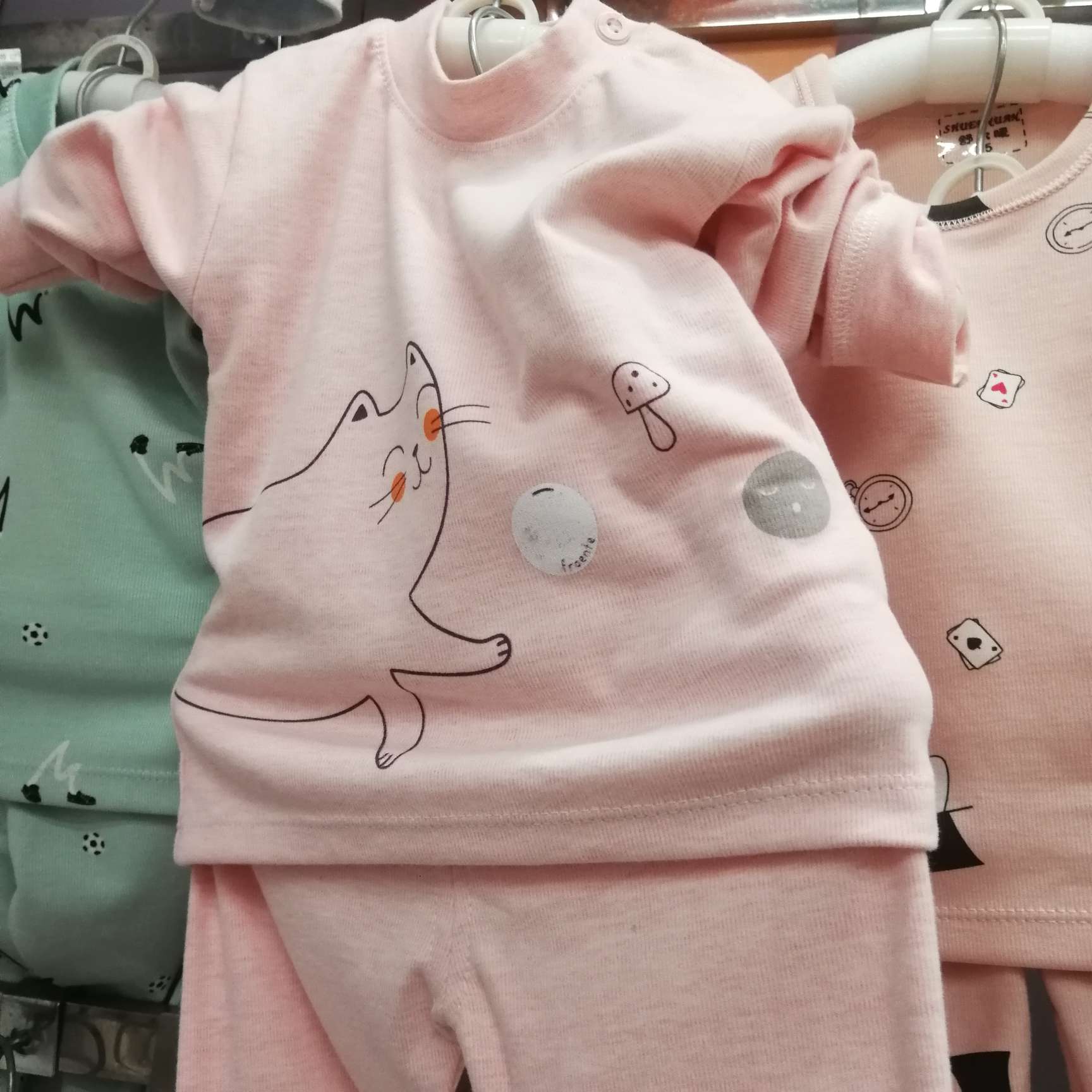 Little pig cartoon printed children's pajama set