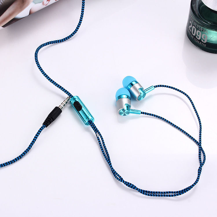 The braided wiring of the headset is wear resistant and universal for Vivo Huawei Oppo Xiaomi Huawei mobile phone computer headset