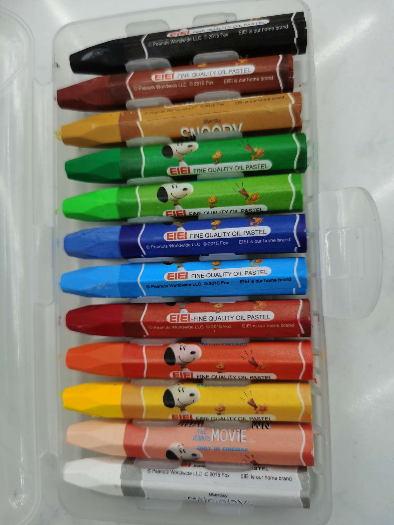 12色蜡笔可水洗儿童画画美术课多用途