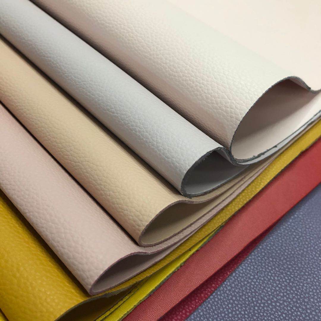 New double-sided leather pvc small lychee pattern eco-friendly stock available undefined