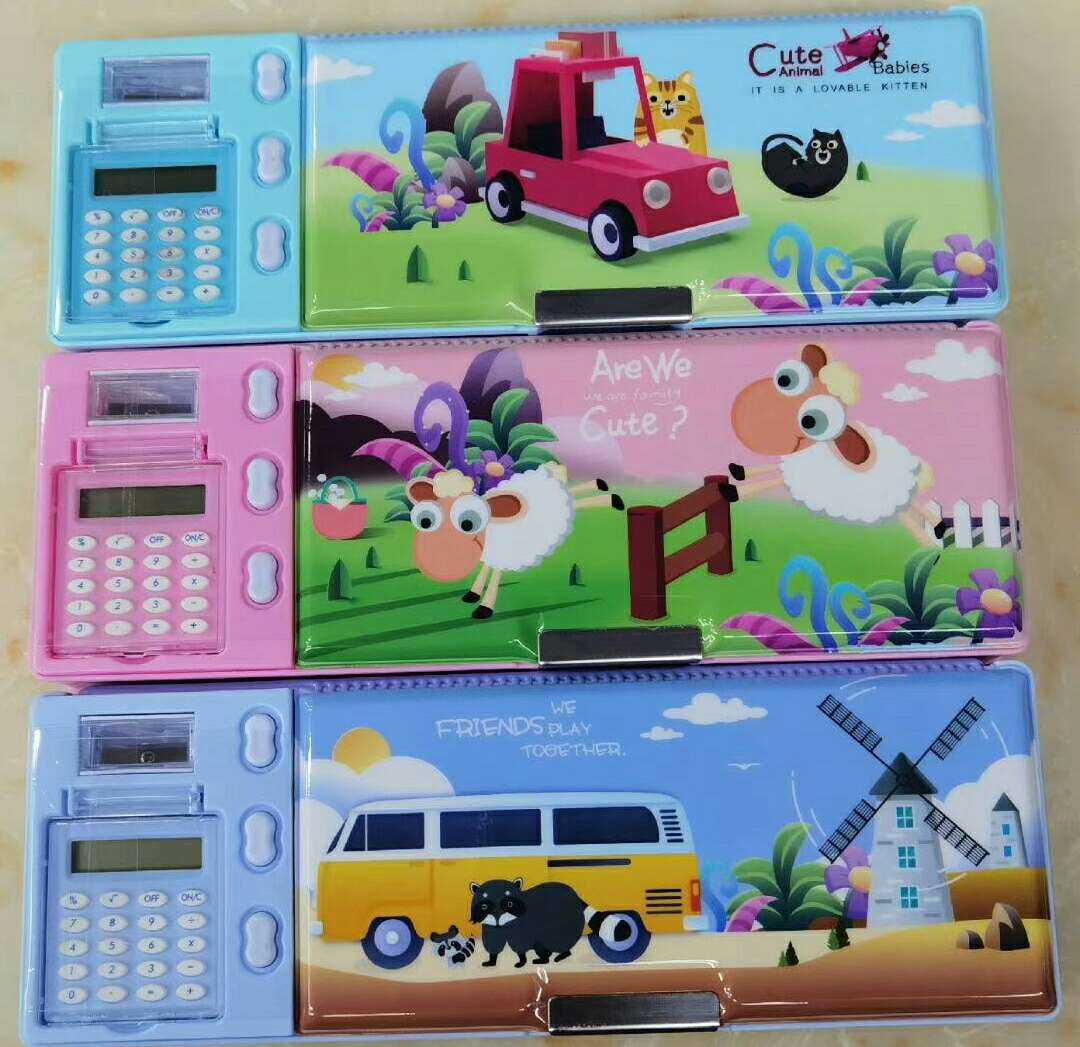 A multi-functional plastic pen case for calculators. If you like it, you can consult the customer service first