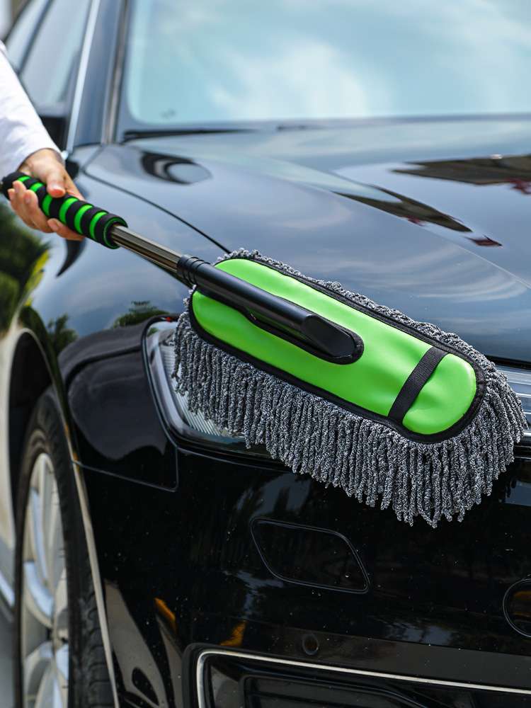 Wax brush car duster dust duster car wash car mop oil thumbnail