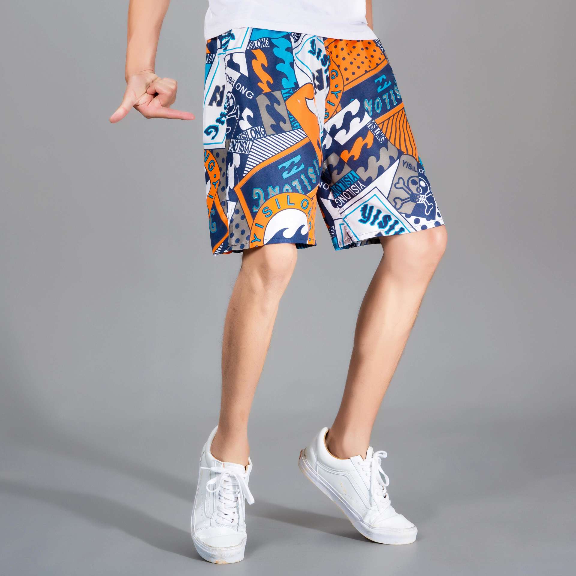 Men's summer beach shorts and shorts men's large casual five minutes pants fashion Men's e thumbnail
