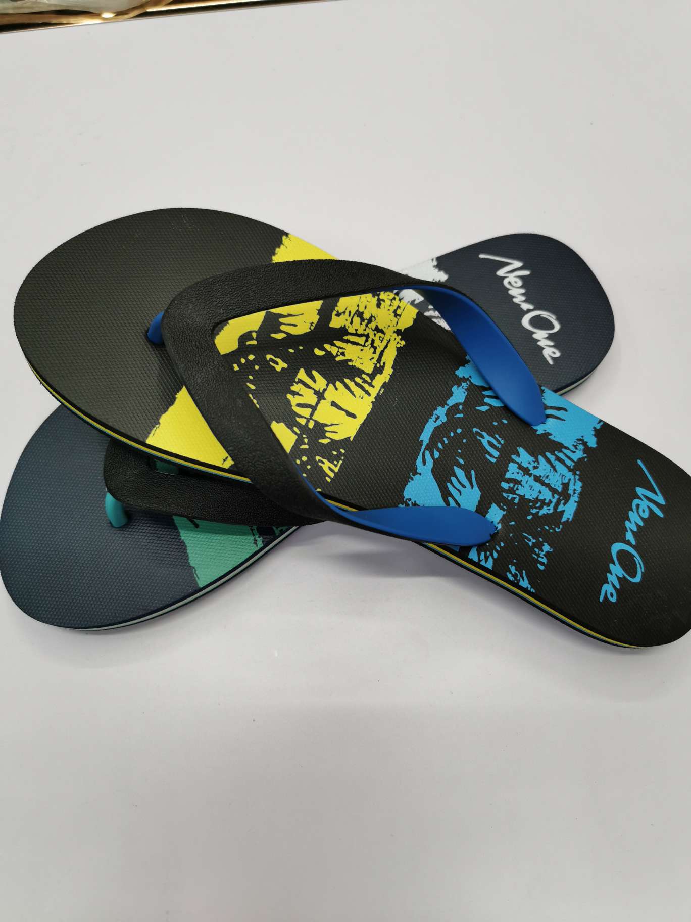 Men's anti-slip herringbone slippers details Picture