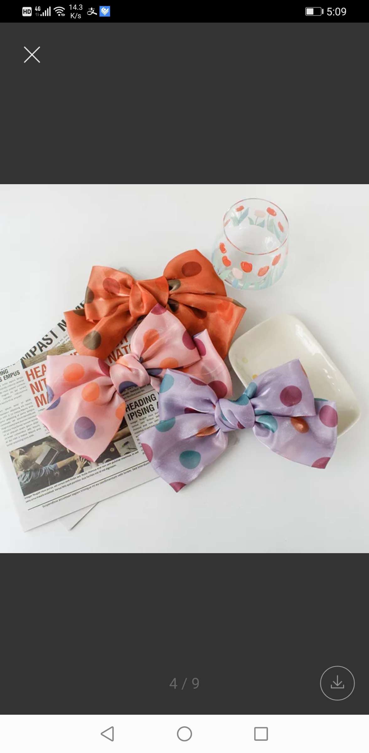 Polka Dot Clip Cute Wind Cross-Border E-Commerce Explosion Recommended Travel Accessories Specification drawing
