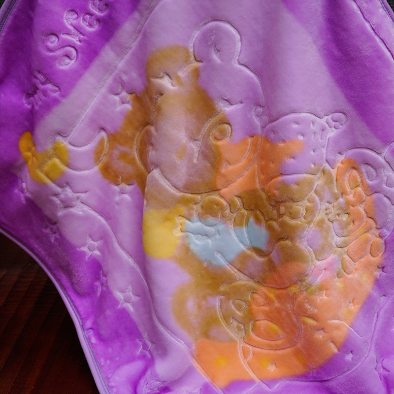 厂家直销新款单层披风拉舍尔儿童毛毯抱毯夏季空调珊瑚绒宝宝睡袋详情图10