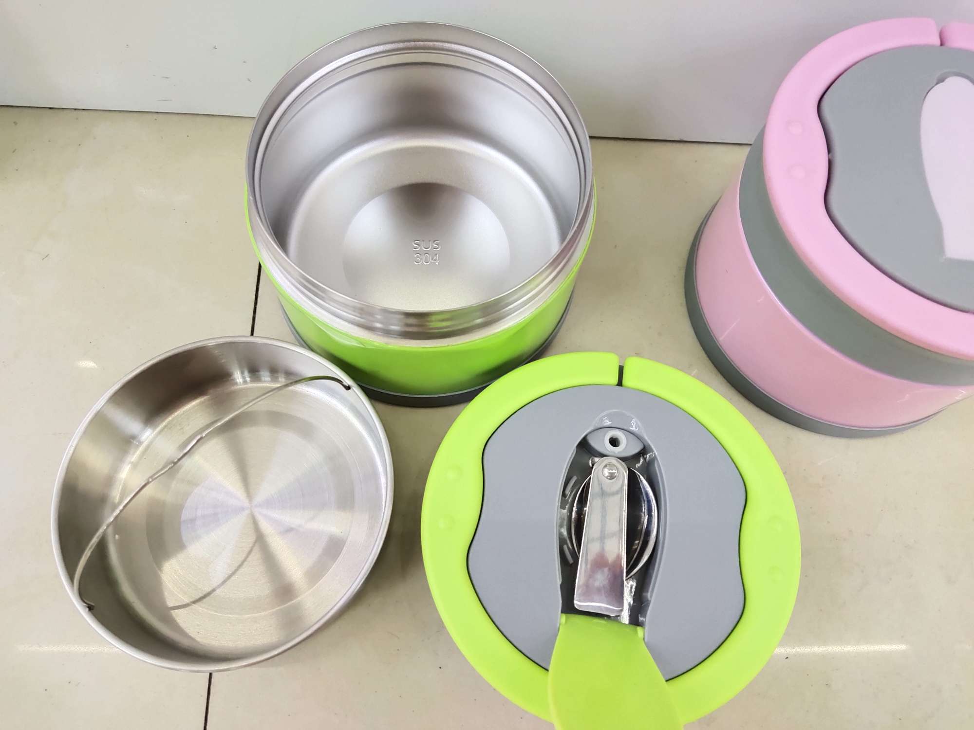 علبة FH18-1000ml فراغية ذات درجة حرارة محمولة 304 من الفولاذ المقاوم للصدأ details Picture