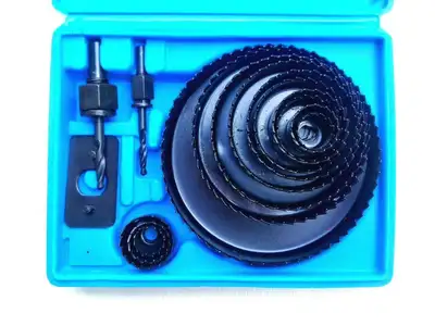 16Pc Hole Saw Set Black