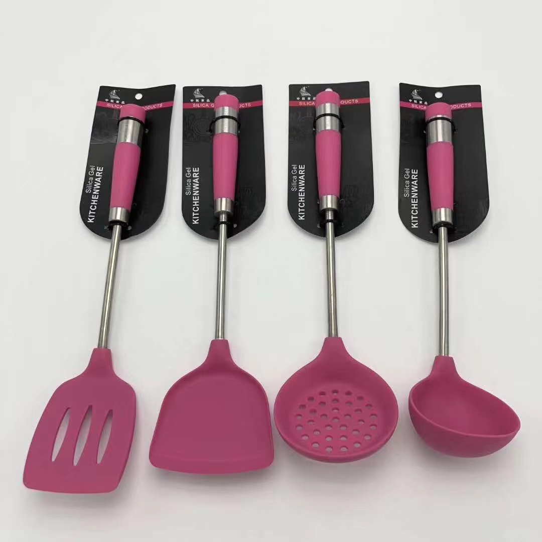 Silicone spatula, non-stick spatula, stainless steel spatula undefined