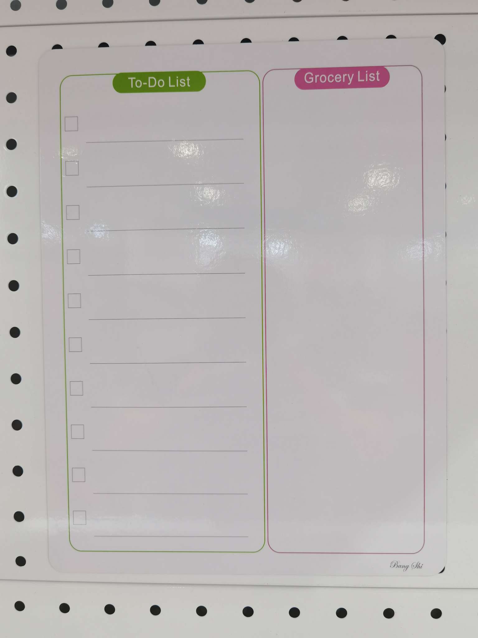 磁性贴软白板贴留言板月历记事本备忘录计划表冰箱贴可擦写图