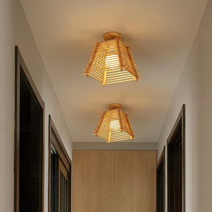 Chinese-style rattan chandelier, a refreshing and elegant chandelier Specification image