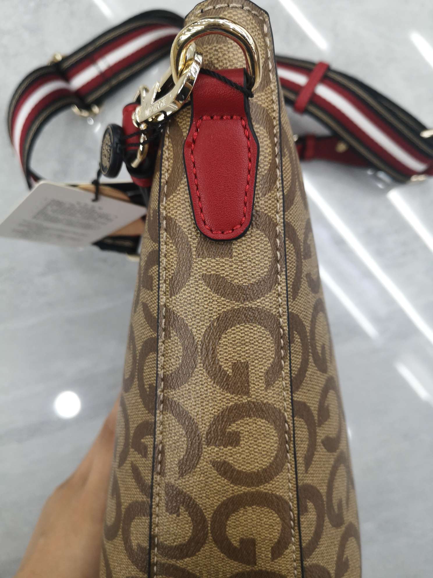 Big G apricot-colored women's bag Specification image
