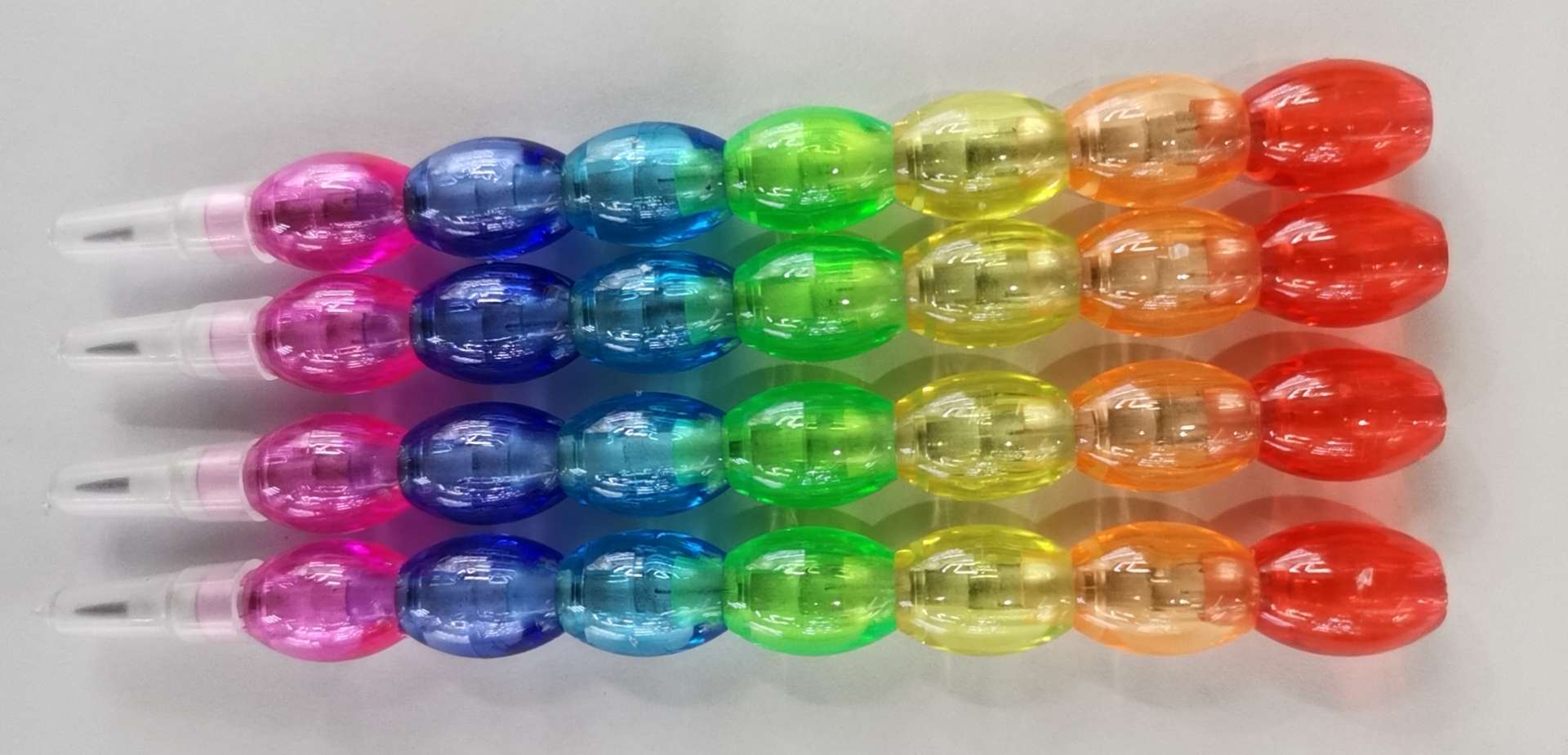 Seven sections of egg-laying pen, bullet pen beads in the shape of a rainbow pen thumbnail