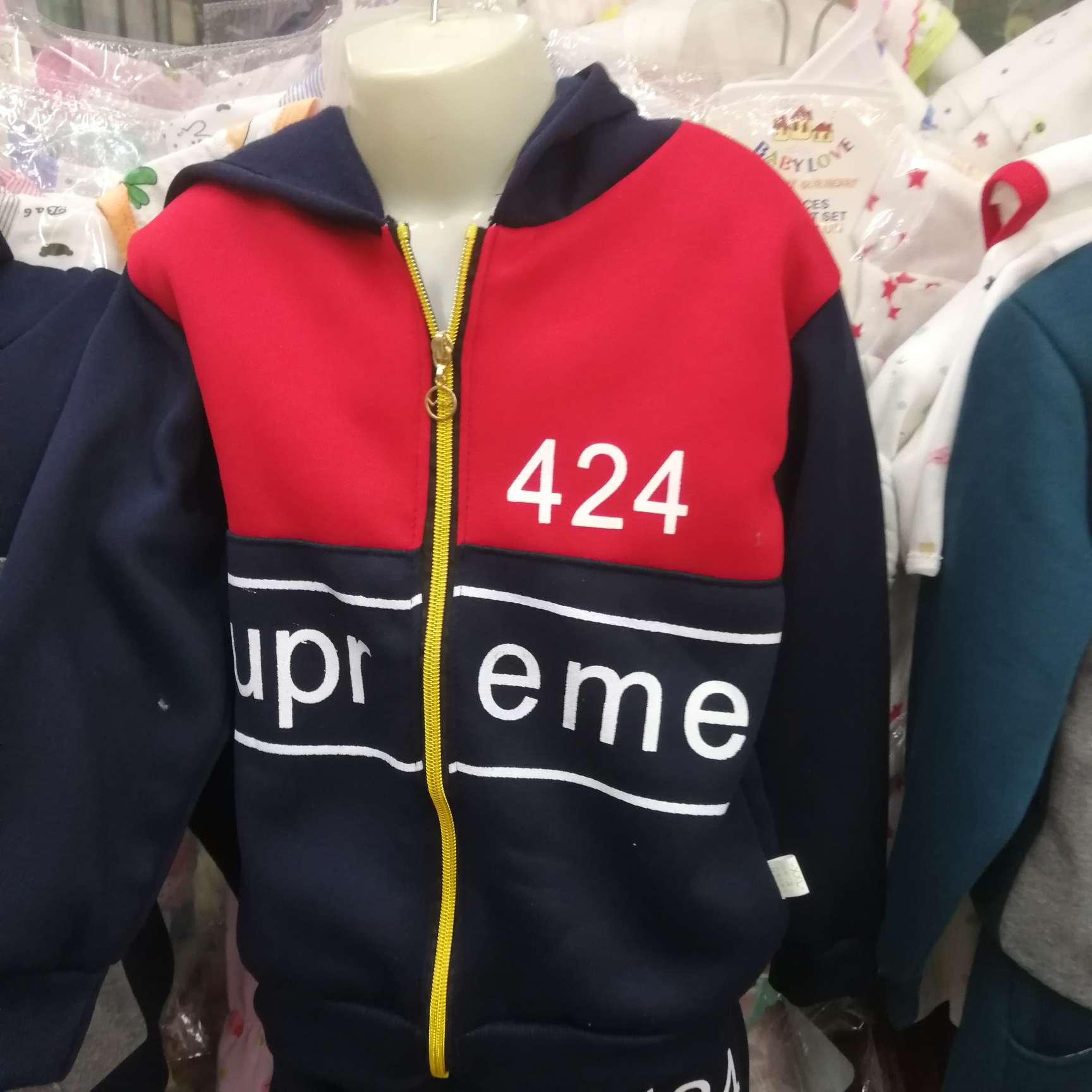 秋款长款儿童睡衣套装产品图