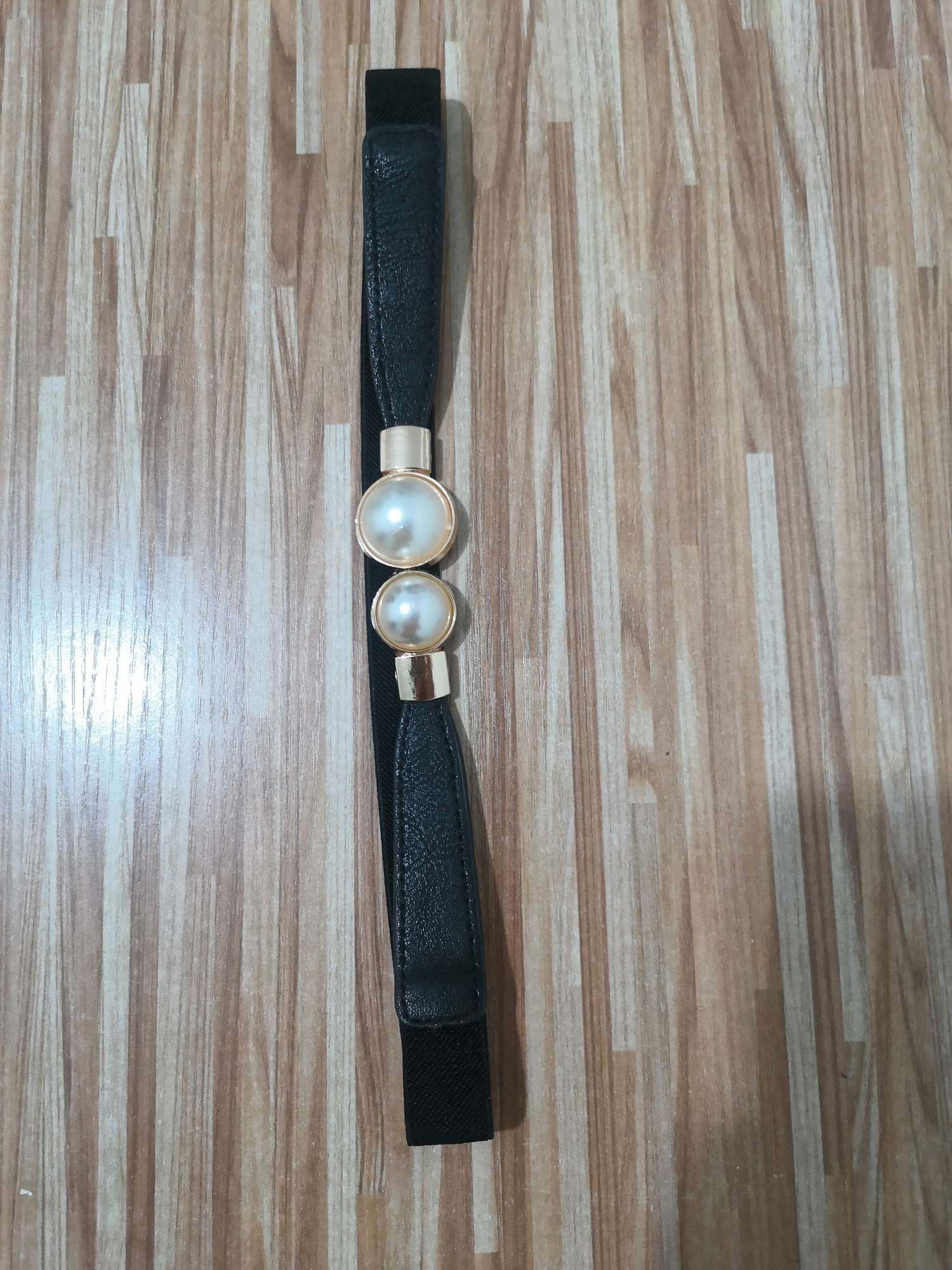 In Stock Fashion Elastic Belt Pearls Application Scenario