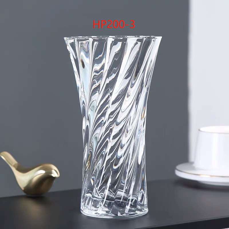 HP200系列水晶玻璃花瓶楚光玻璃扭纹