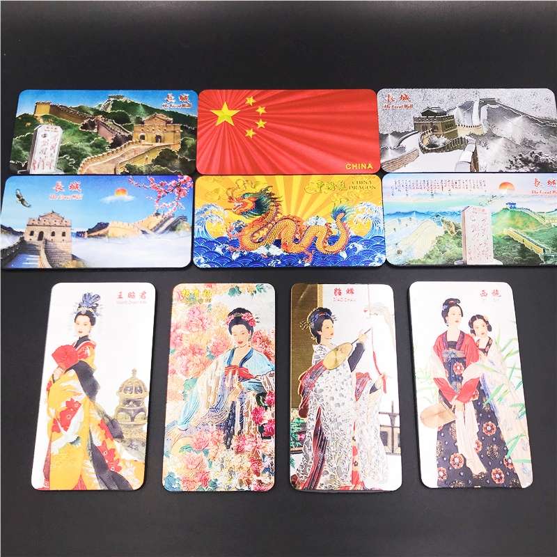 Customized fridge magnets, gold foil fridge magnets and various tourist souvenir fridge magnets