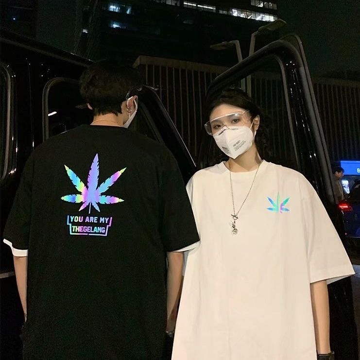 Short-sleeved men's streetwear brand, trendy ins five-and-a-half-sleeved Harajuku Hong Kong-style versatile loose Korean-style top garment, summer T-shirt 7