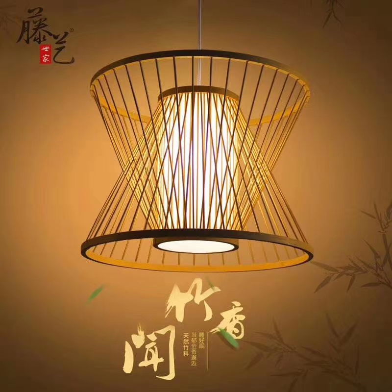 Chinese-style rattan chandelier, a refreshing and elegant chandelier Specification image