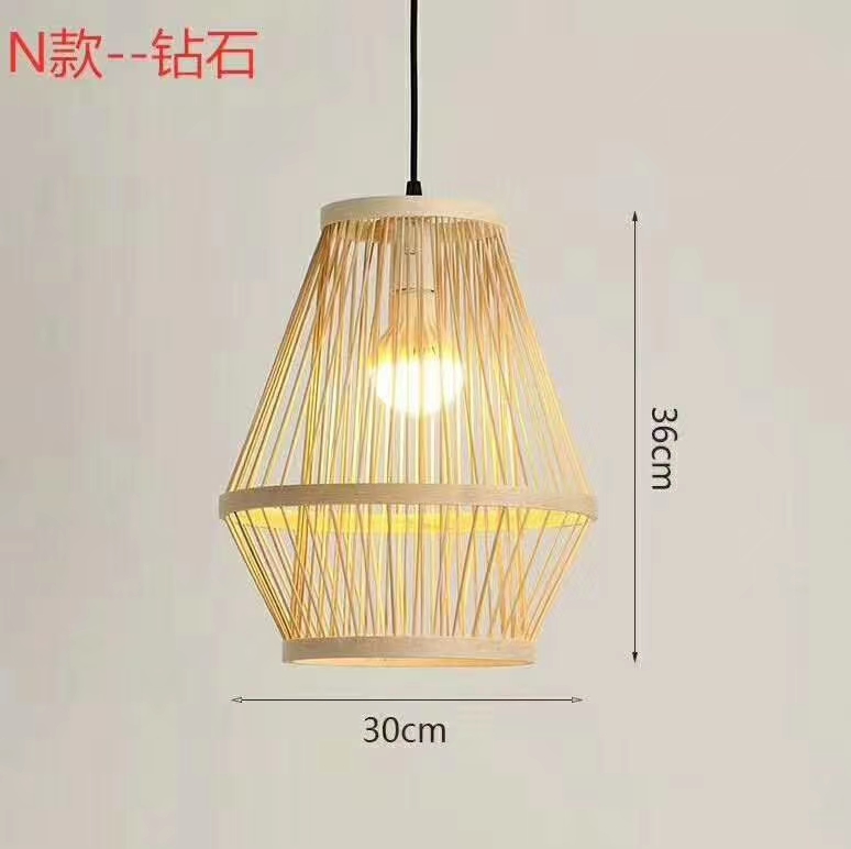Chinese-style rattan chandelier, a refreshing and elegant chandelier undefined