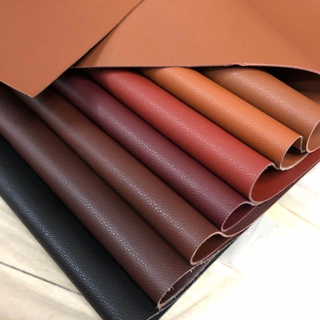 New double-sided leather pvc small lychee pattern eco-friendly stock available Specification image