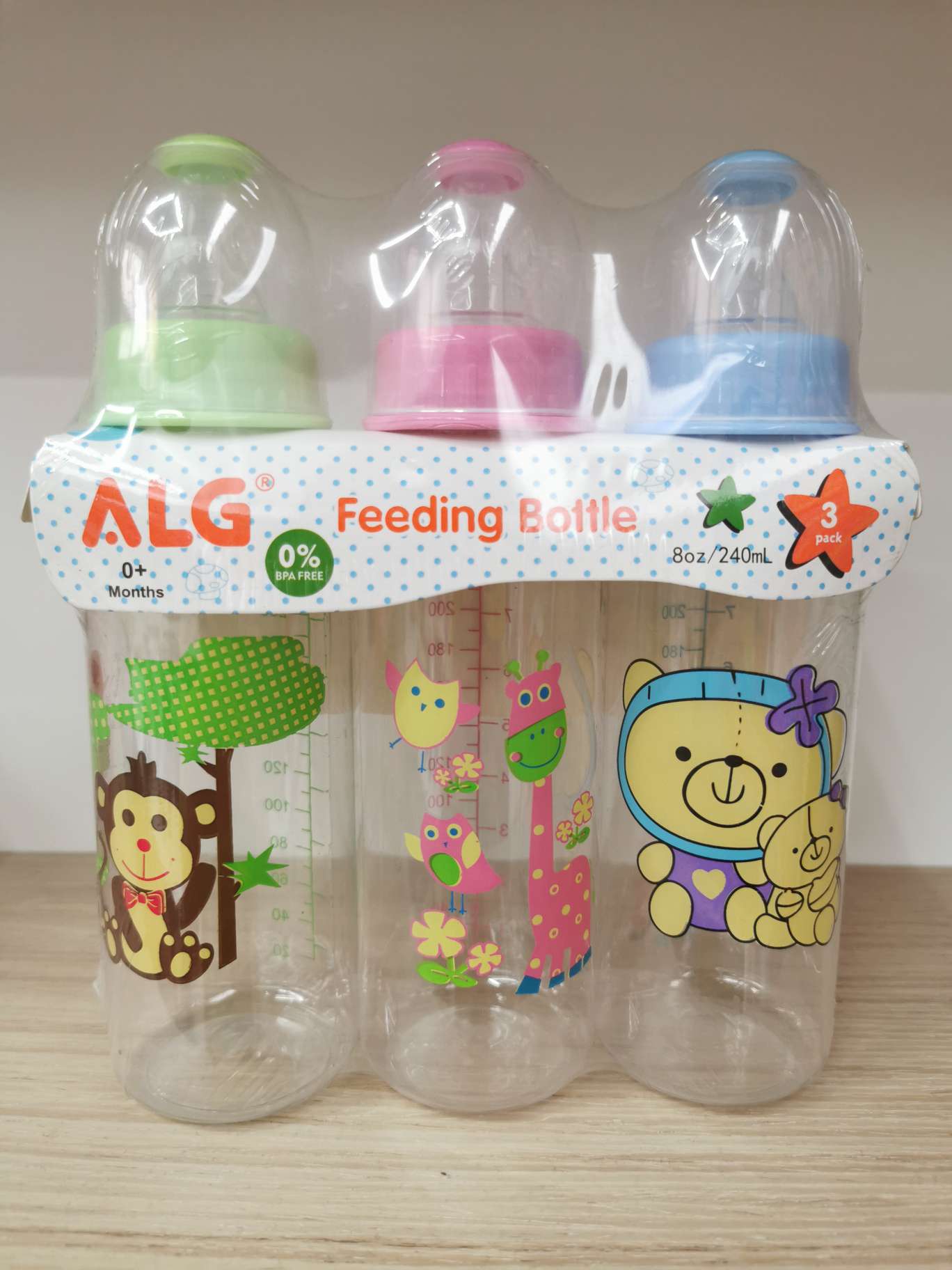 Kung Fu Baby 8227 Plastic Baby Bottle Baby Bottle Anti-Flatulence Baby Bottle Baby Bottle